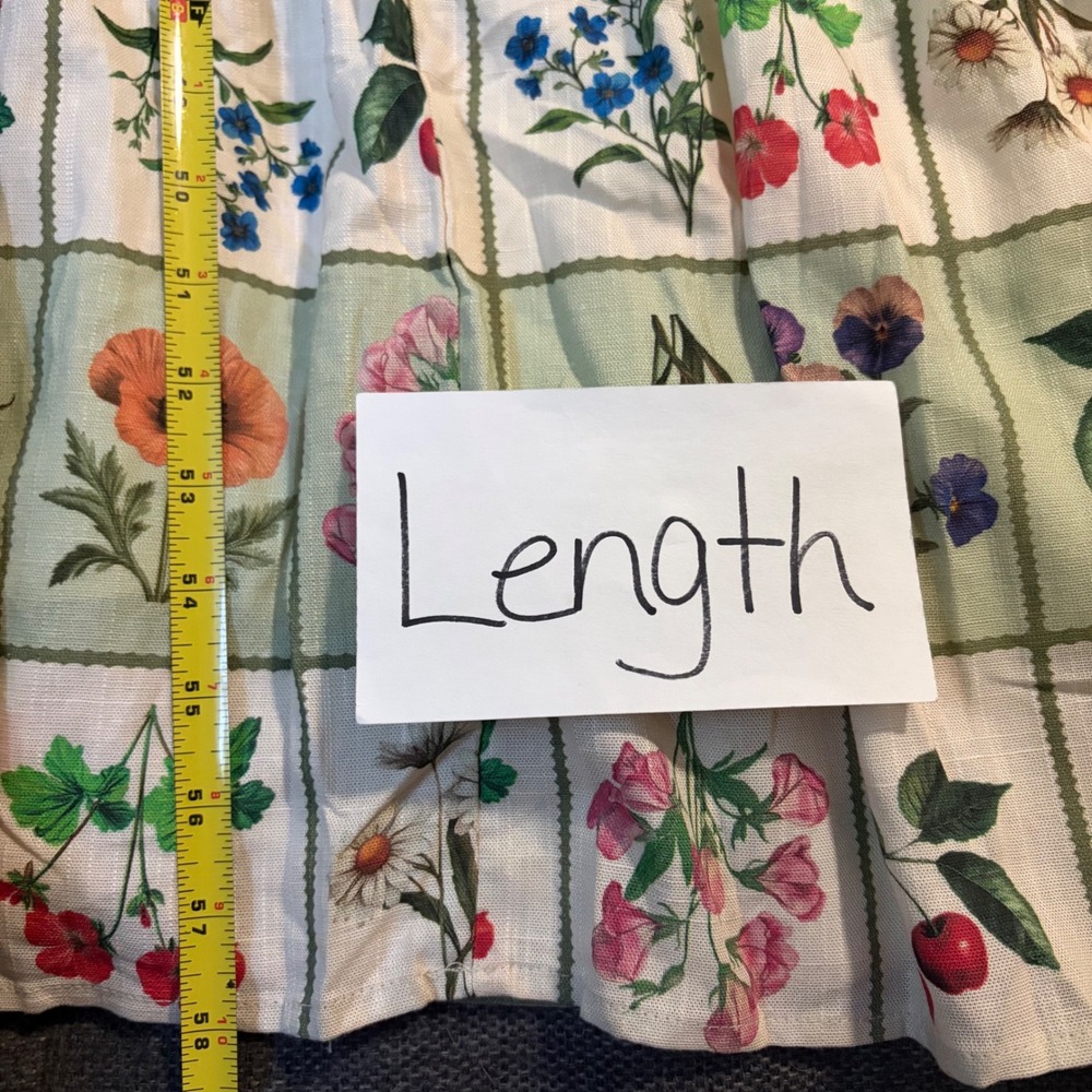 NEW Petal + Pup Flower Market Maxi Dress M Linen Blend Cottage Country Garden - Picture 12 of 12